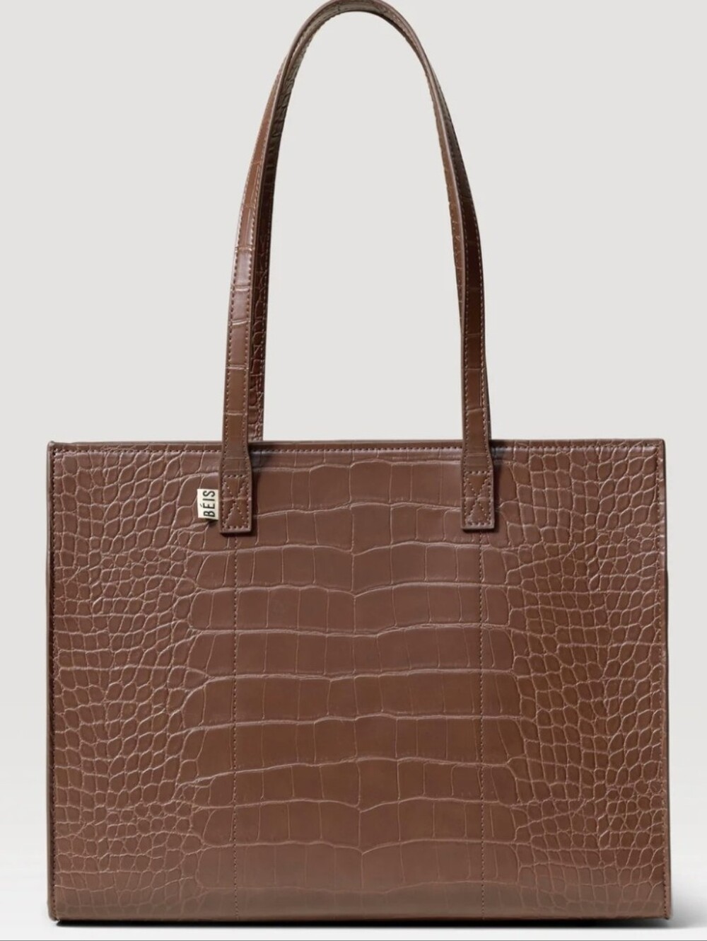 BEIS Work Tote In Maple Croc